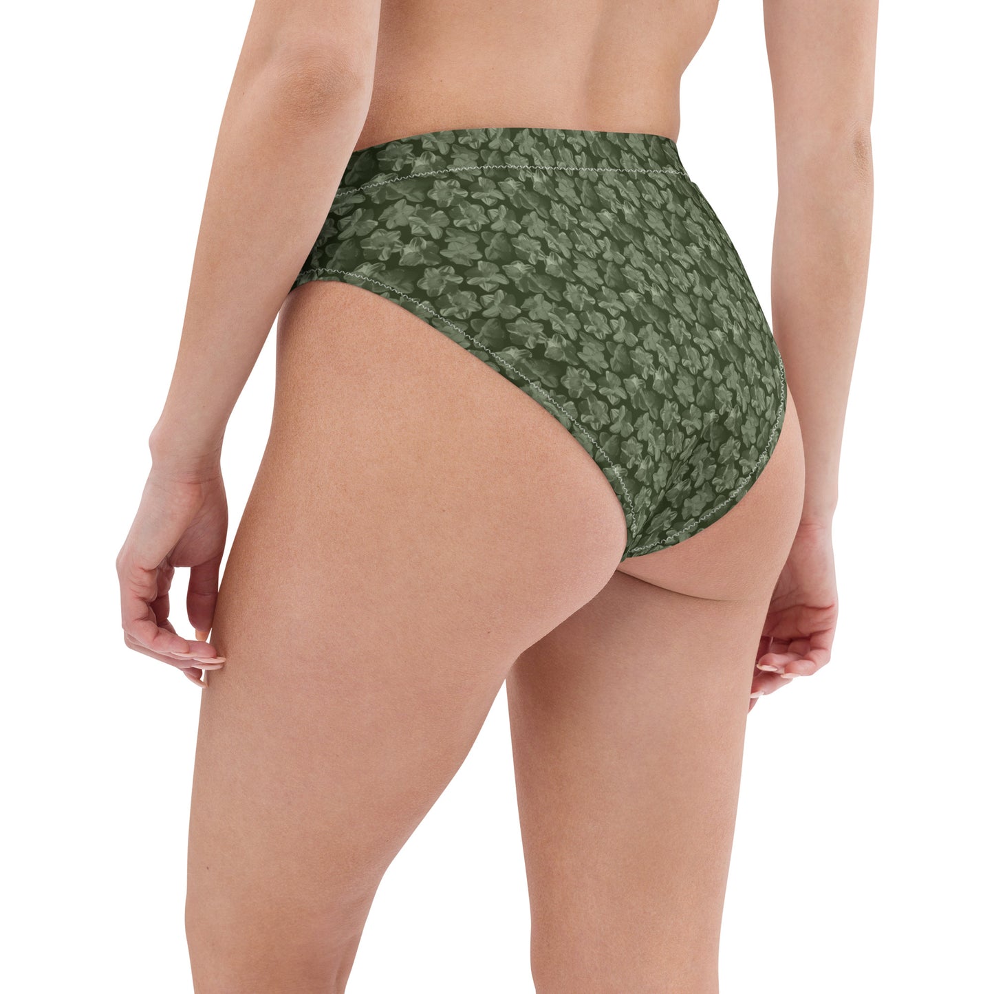 Recycled Flourish and Flow Bikini Bottom in Anacapa Green