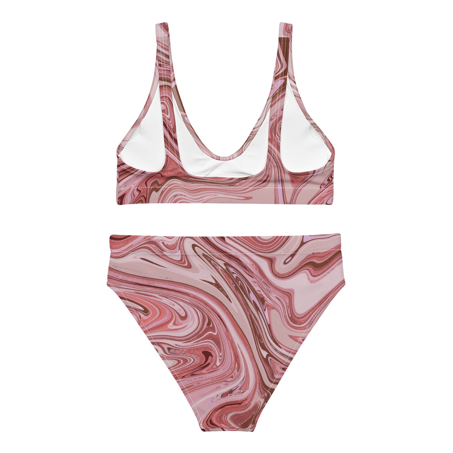 Maggiore Marble Recycled Bikini - Flamingo