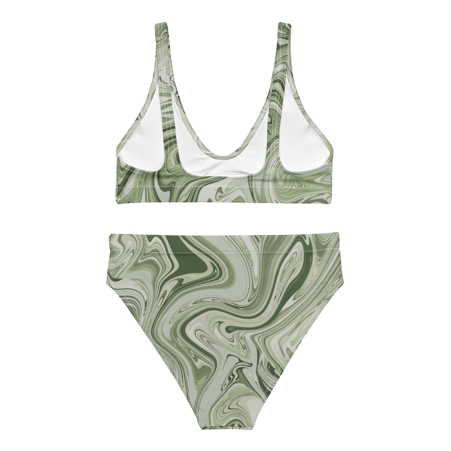 Maggiore Marble Recycled Bikini - Pistachio