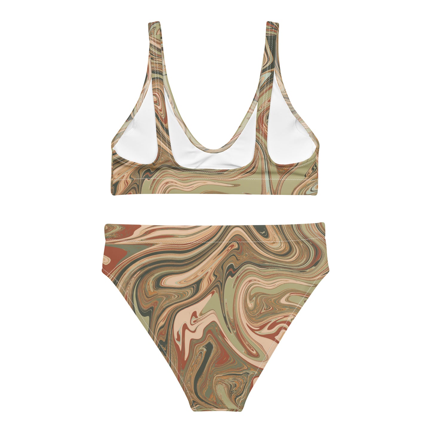 Maggiore Marble Recycled Bikini - Terra