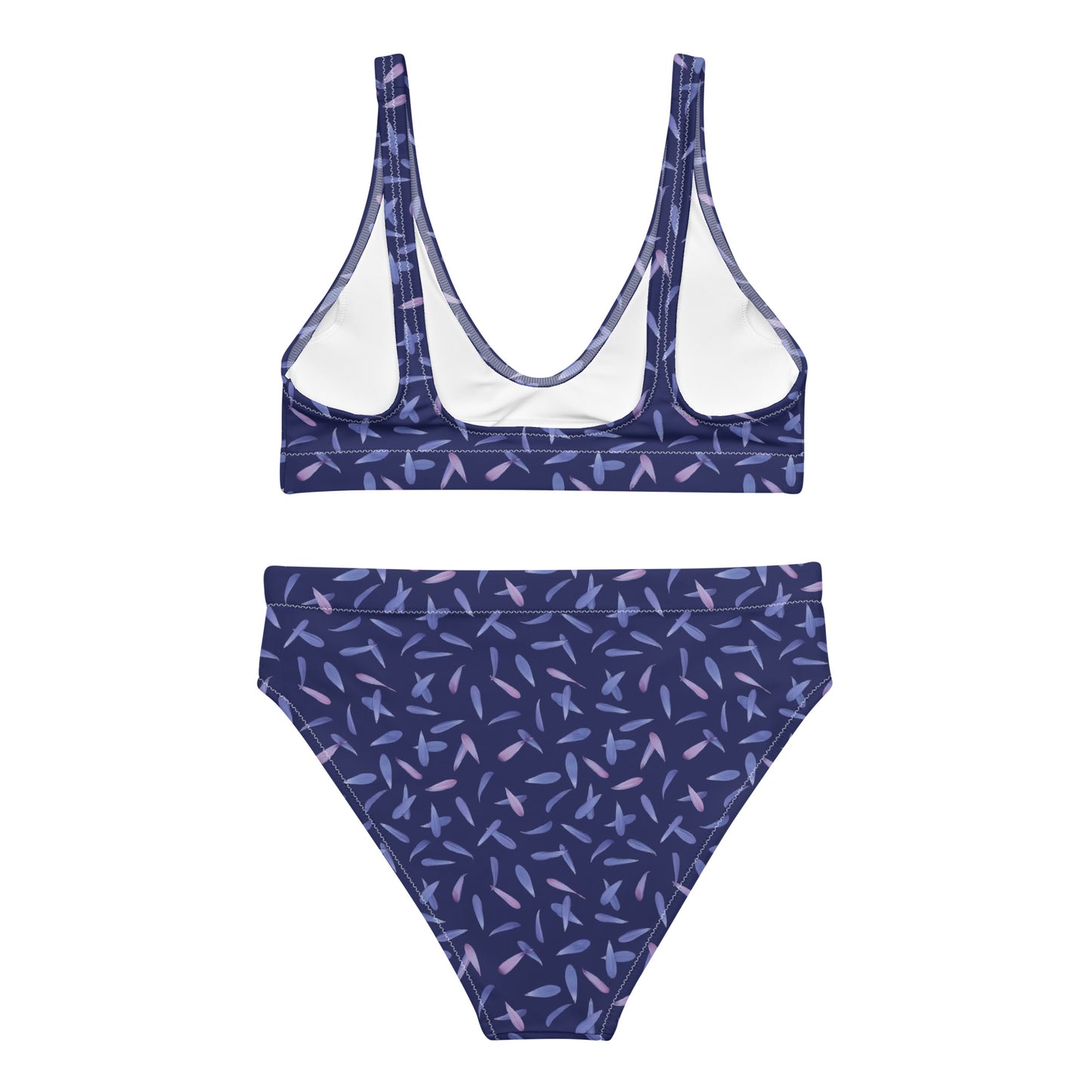 Recycled Gillyflower High-Waisted Bikini in Malibu Blue