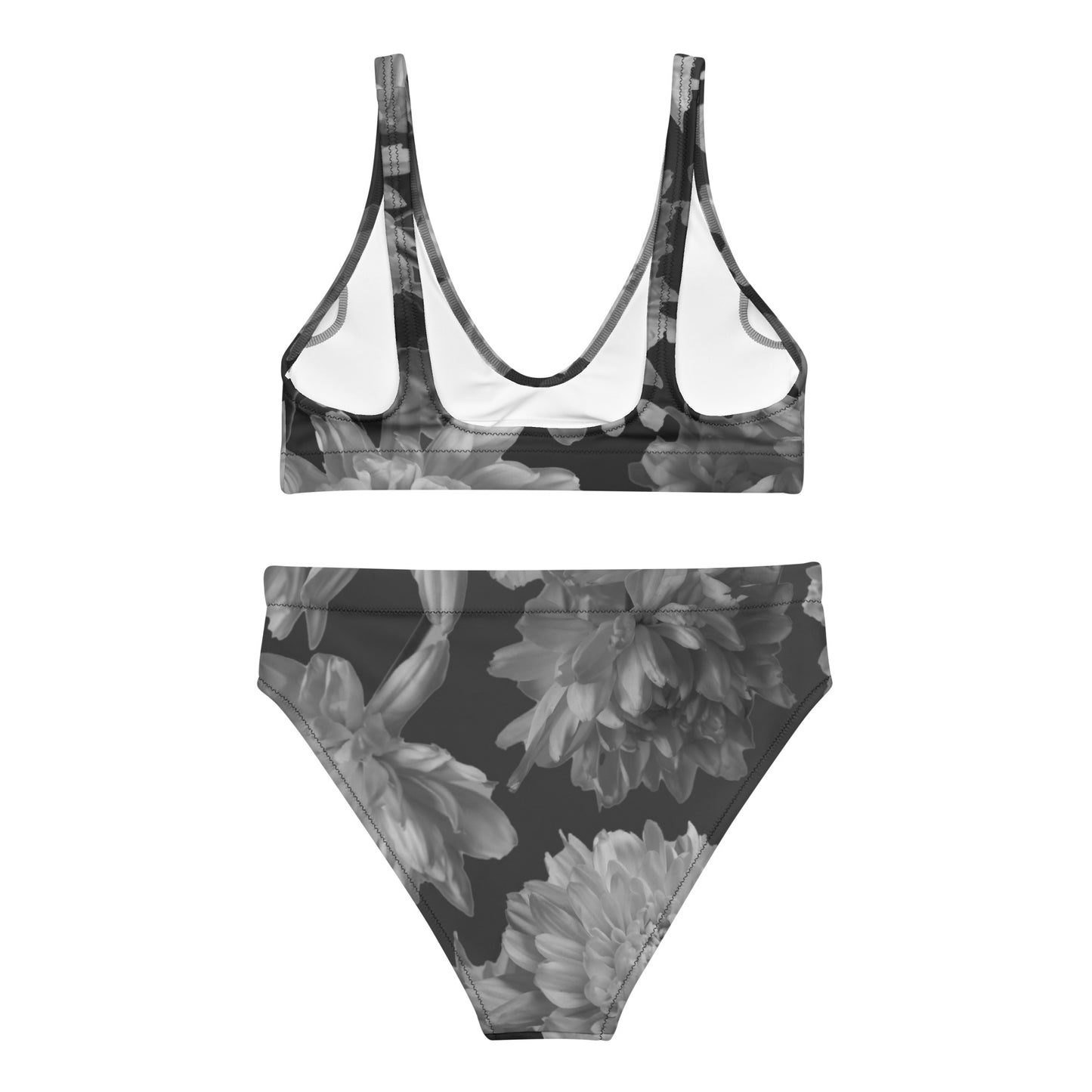 Recycled Gillyflower High-Waisted Bikini in Amboy Black