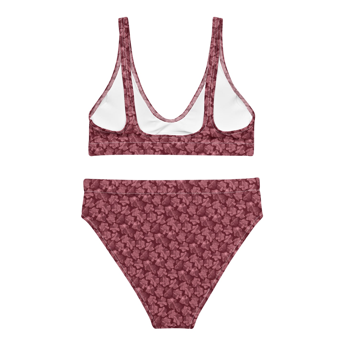 Recycled Flourish and Flow High-Waisted Bikini in Napa Red