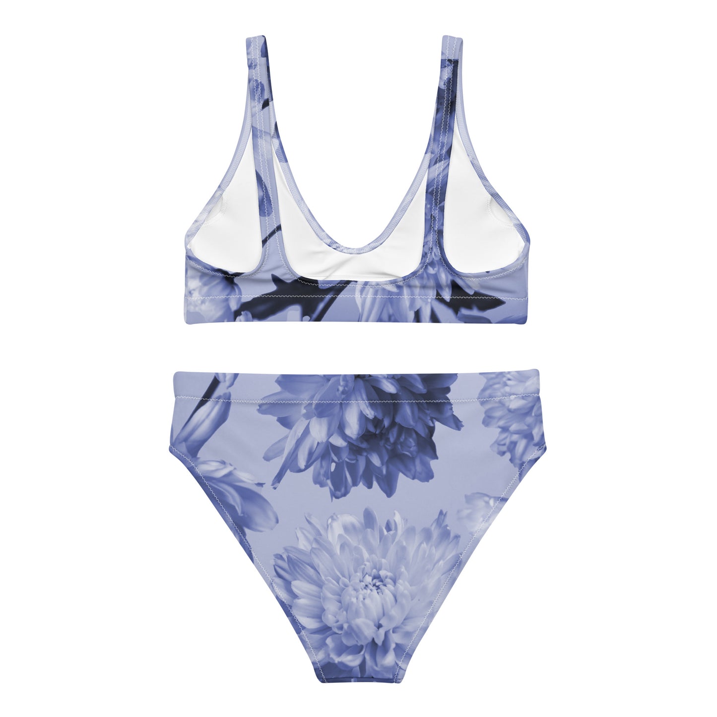 Recycled Gillyflower High-Waisted Bikini in Malibu Blue