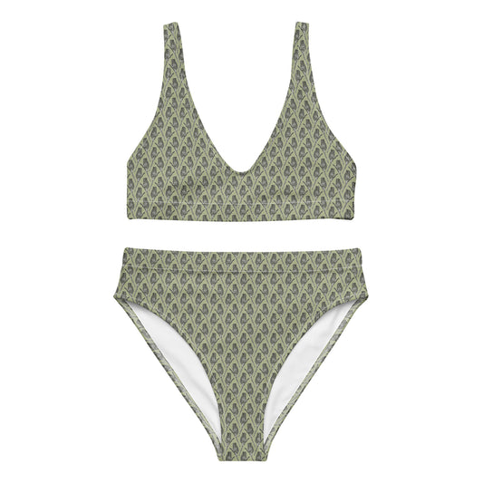 Recycled Sugarbush High-Waisted Bikini - Olive