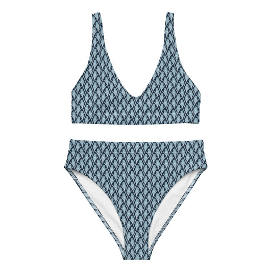 Recycled Sugarbush High-Waisted Bikini - Aqua