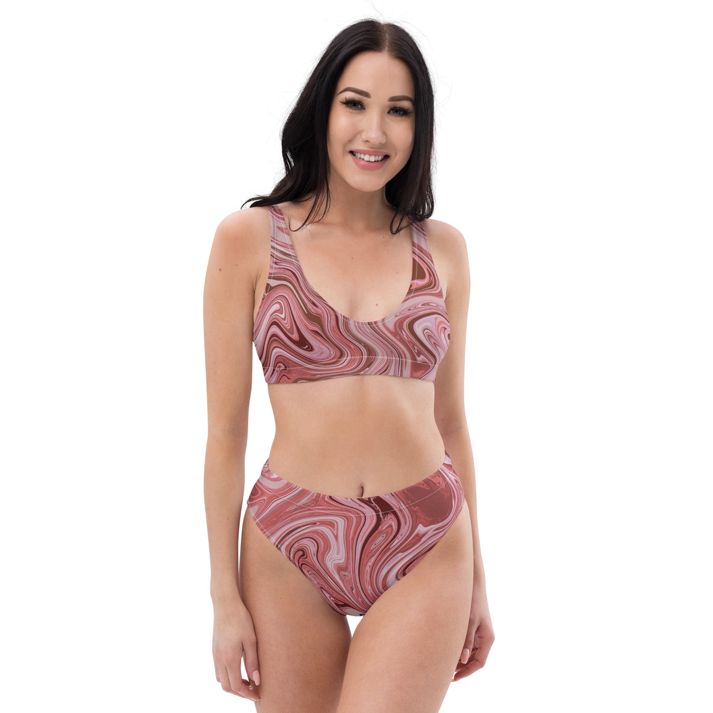 Maggiore Marble Recycled Bikini - Flamingo