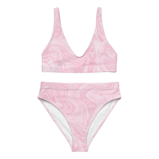 Recycled Marble Bikini - Pink Lotus