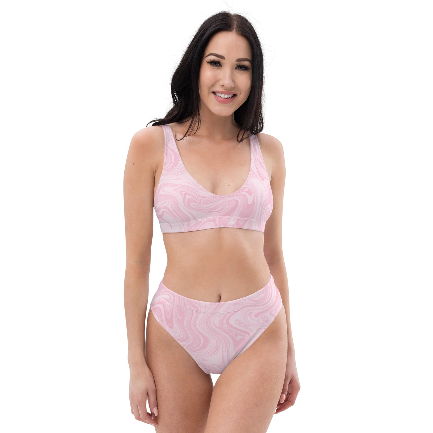 Recycled Marble Bikini - Pink Lotus