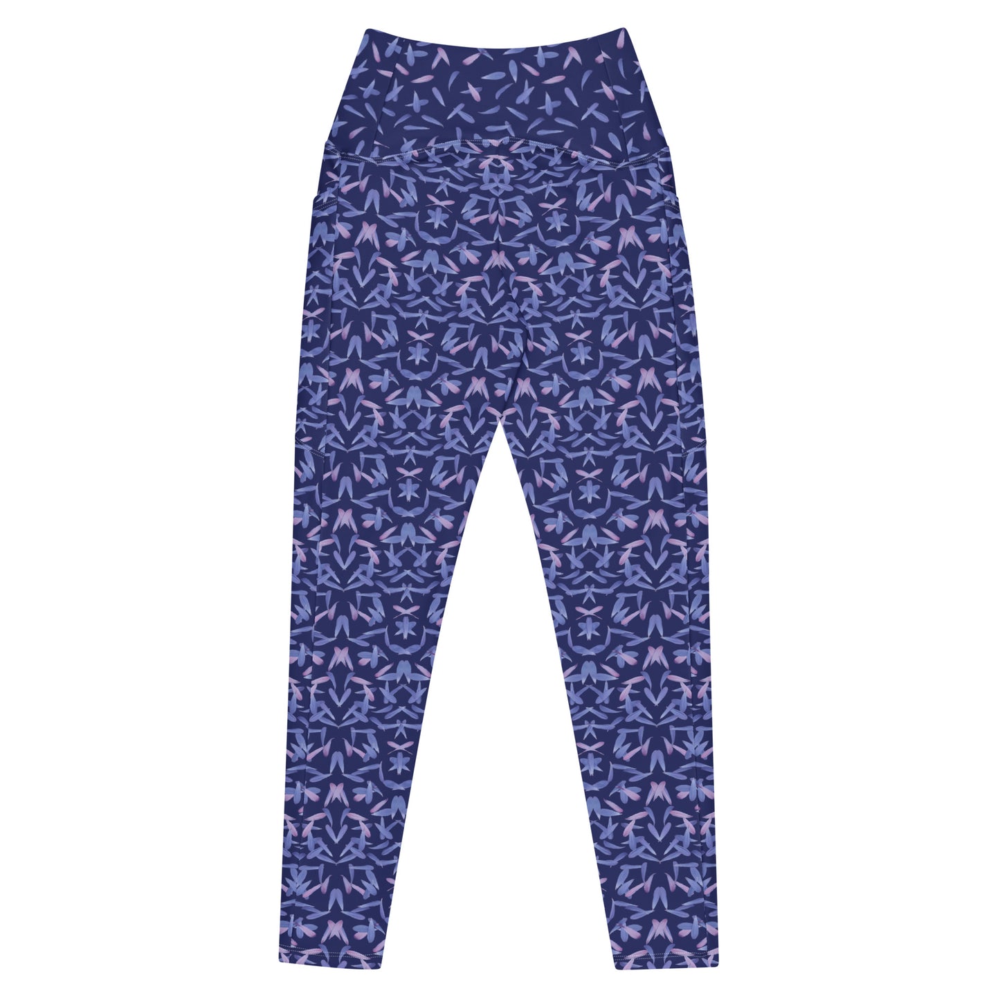 Recycled Petal Power Leggings in Malibu Blue