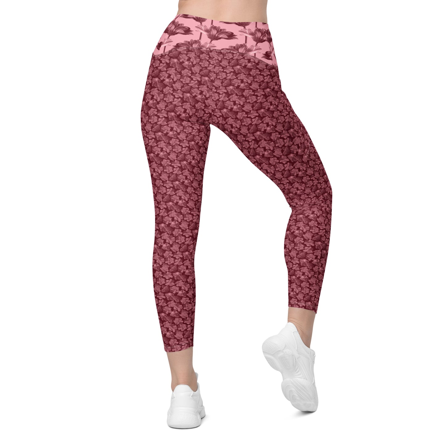 Recycled Flourish and Flow Leggings in Napa Red