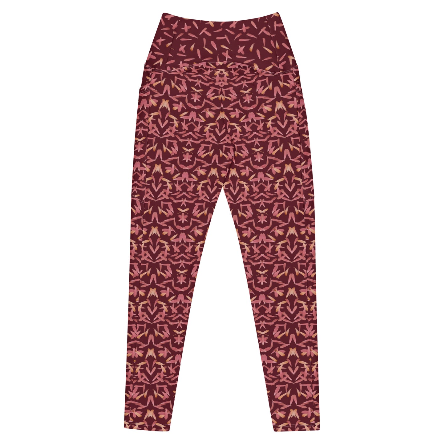 Recycled Petal Power Leggings in Napa Red