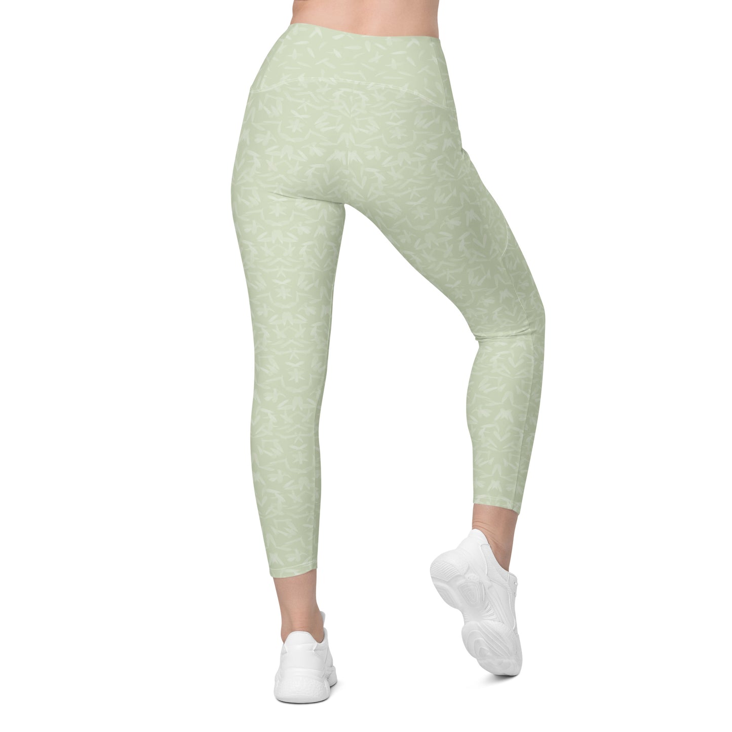 Recycled Petal Power Leggings in Anacapa Green