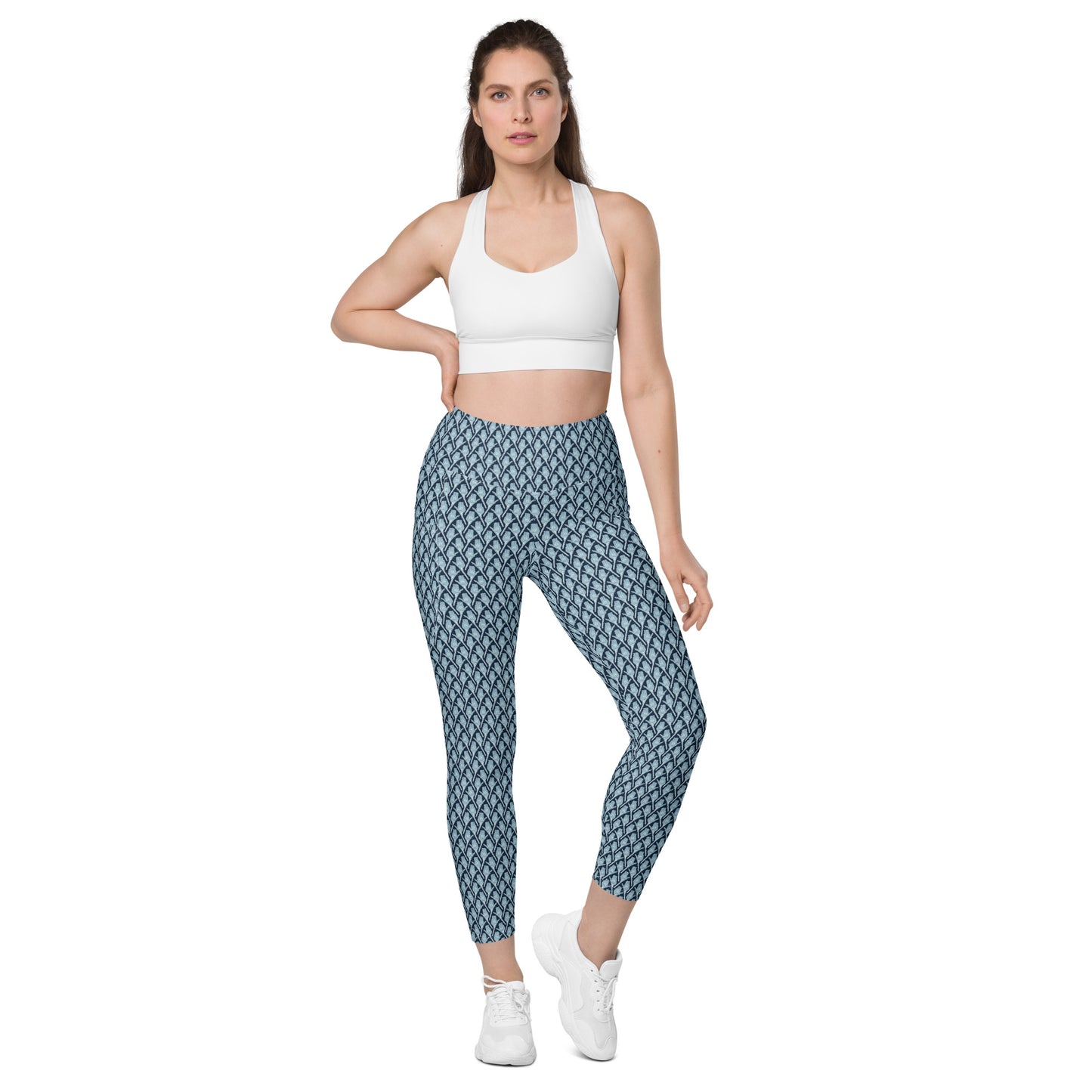 Sugarbush Recycled Leggings with Pockets - Aqua