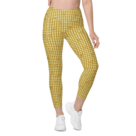 Coquette Recycled Leggings - Turmeric