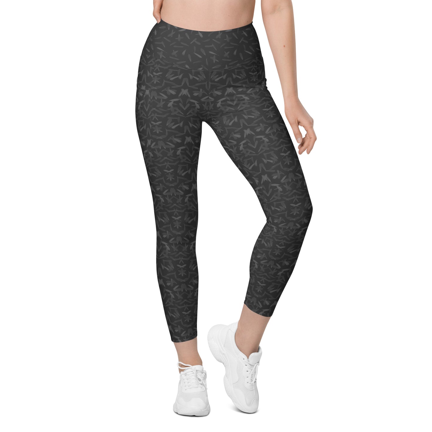 Recycled Petal Power Leggings in Amboy Black