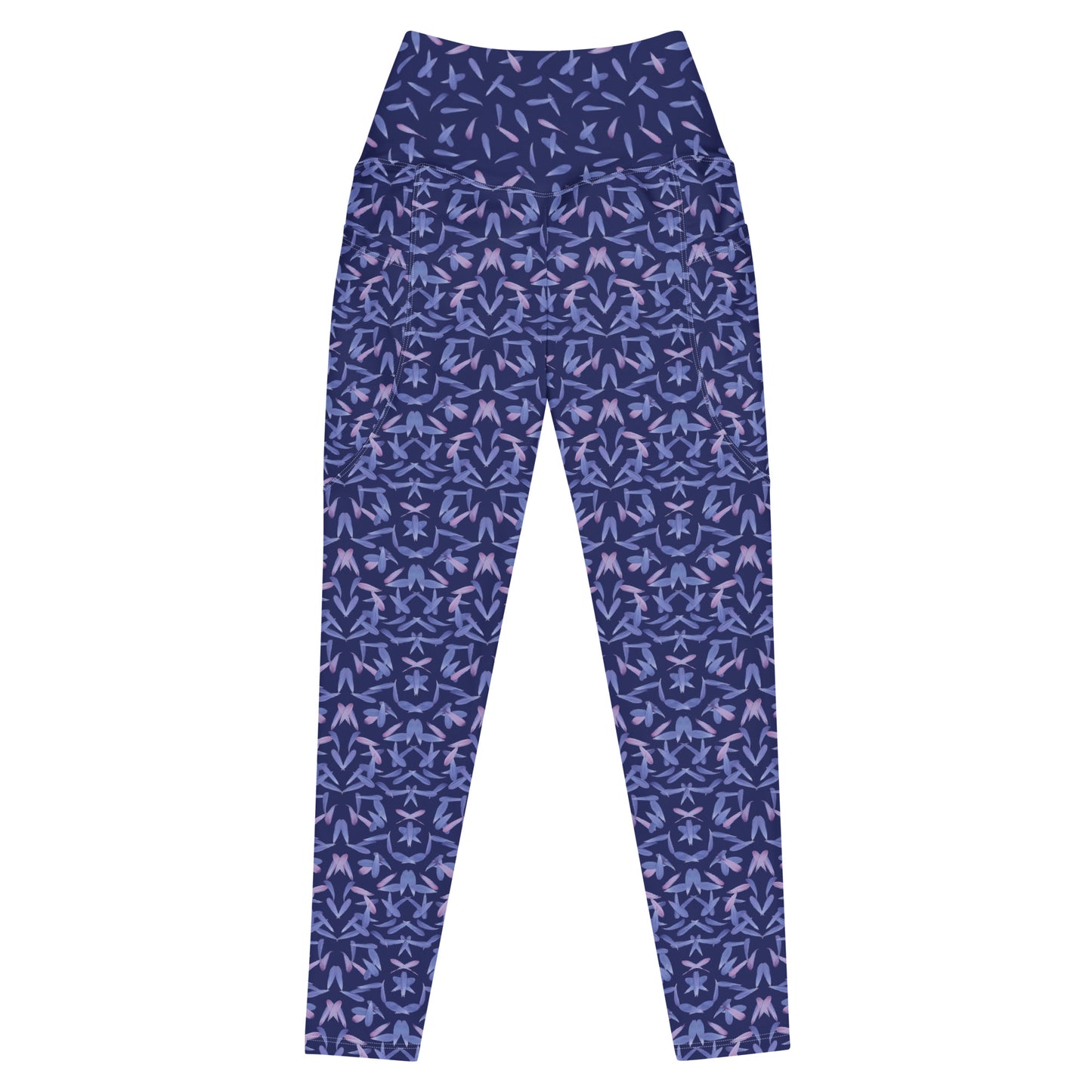 Recycled Petal Power Leggings in Malibu Blue