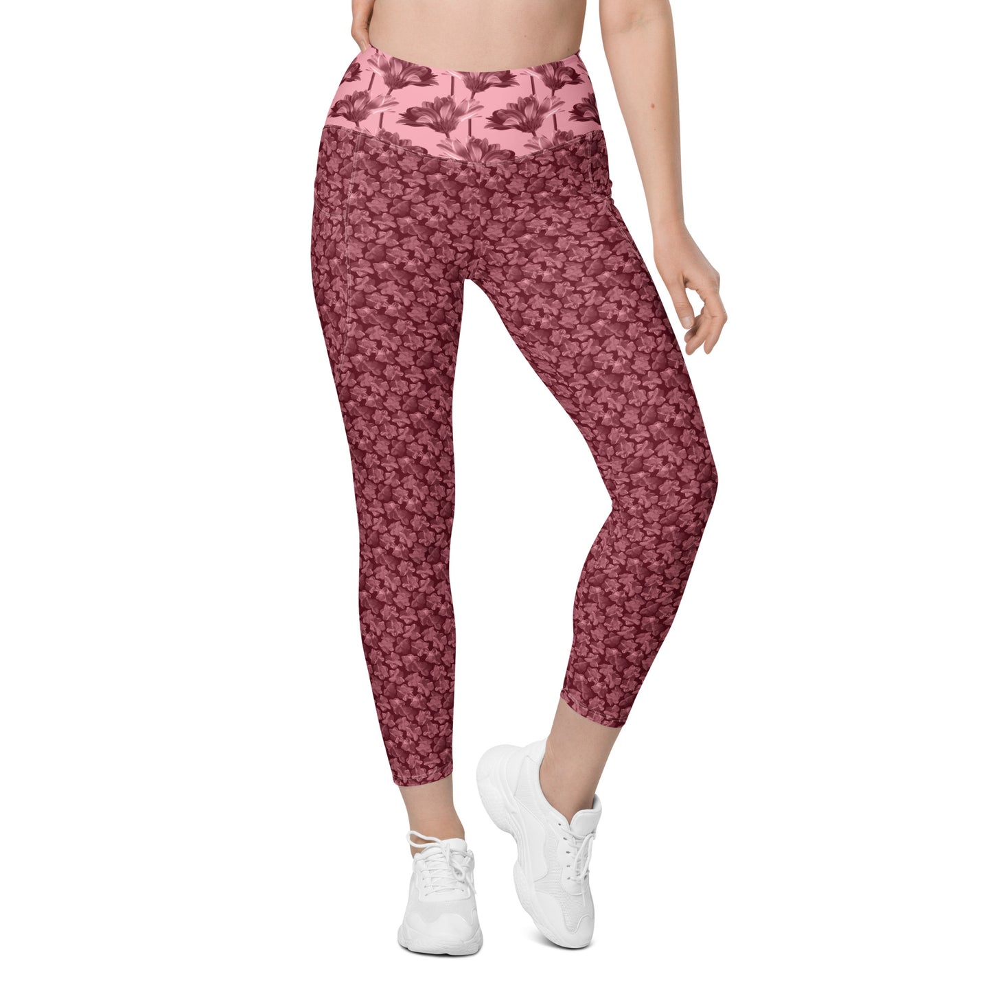 Recycled Flourish and Flow Leggings in Napa Red