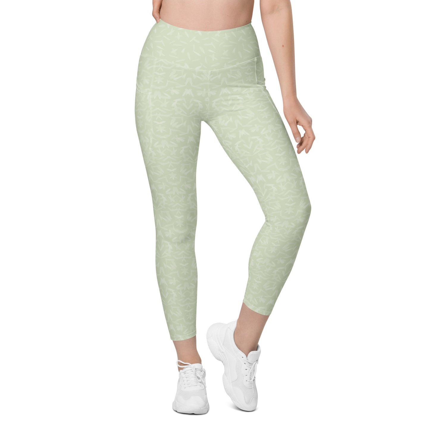 Recycled Petal Power Leggings in Anacapa Green