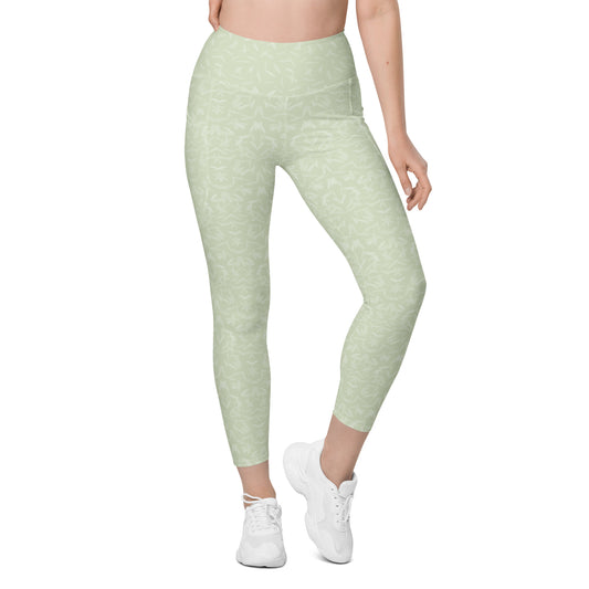 Recycled Petal Power Leggings in Anacapa Green