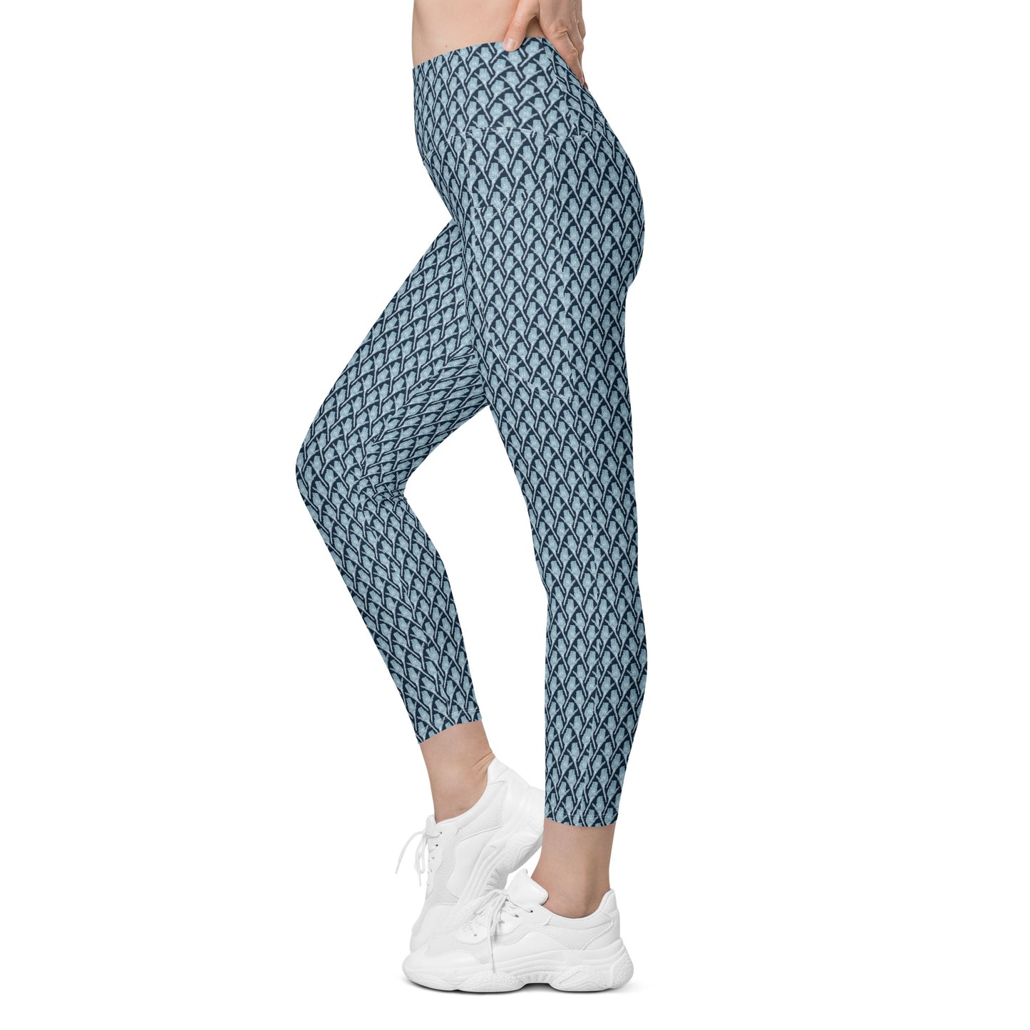 Sugarbush Recycled Leggings with Pockets - Aqua