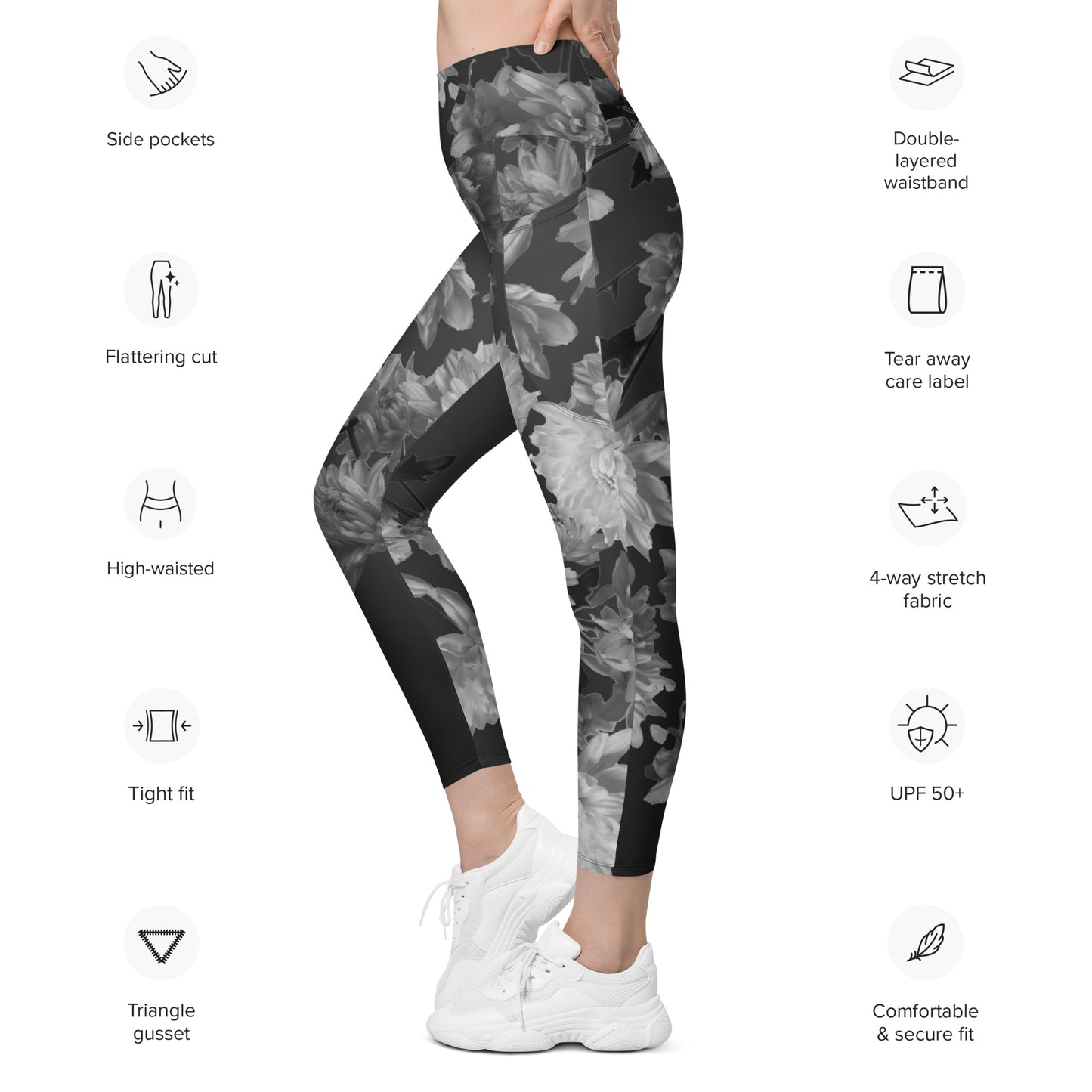 Recycled Gillyflower Leggings in Amboy Black