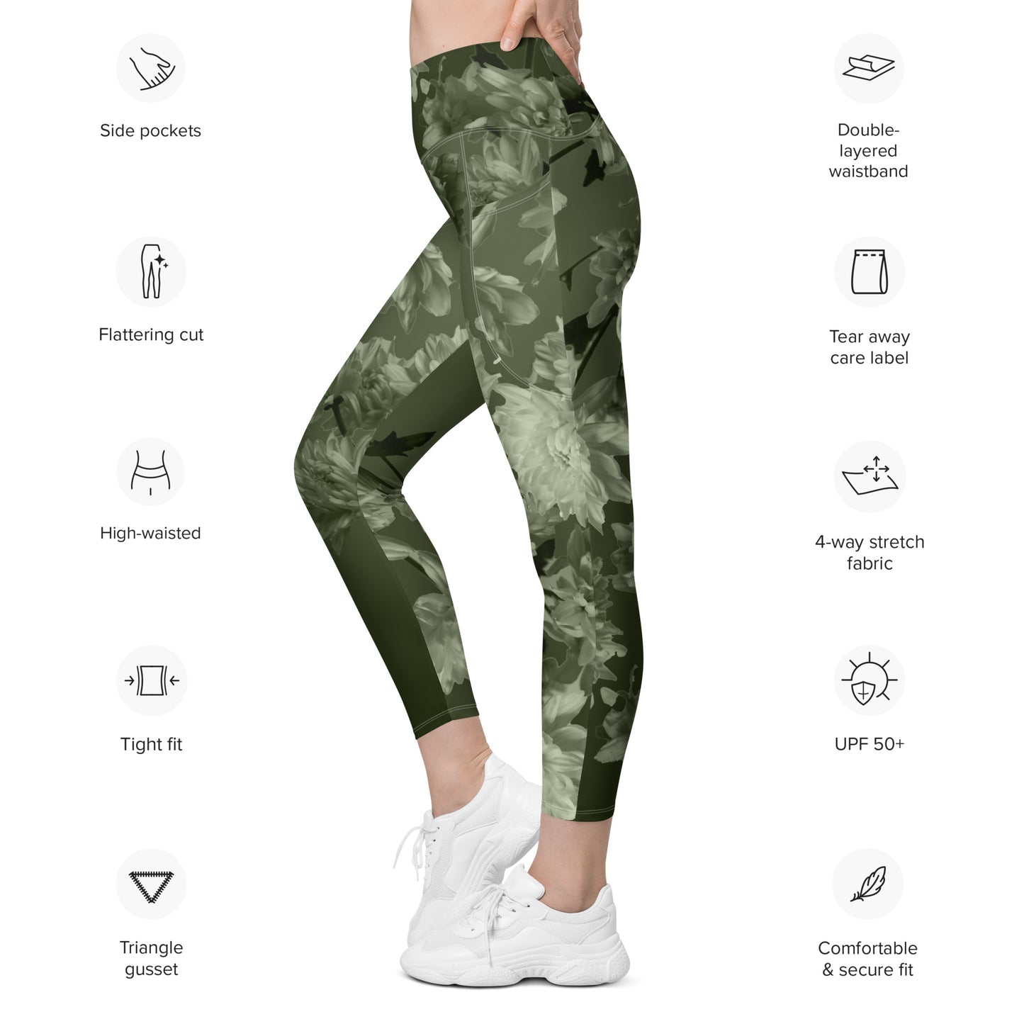 Recycled Gillyflower Leggings in Anacapa Green