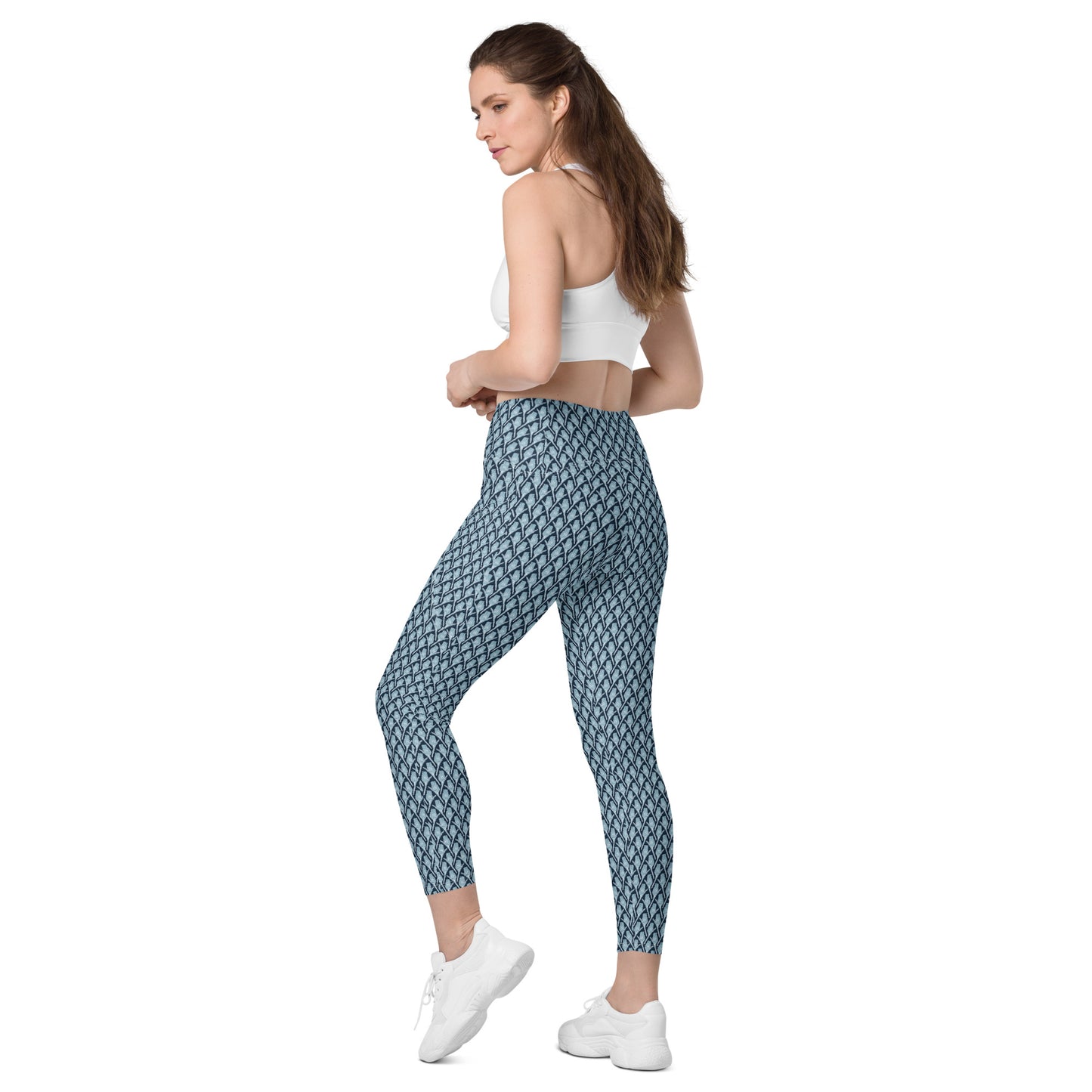 Sugarbush Recycled Leggings with Pockets - Aqua