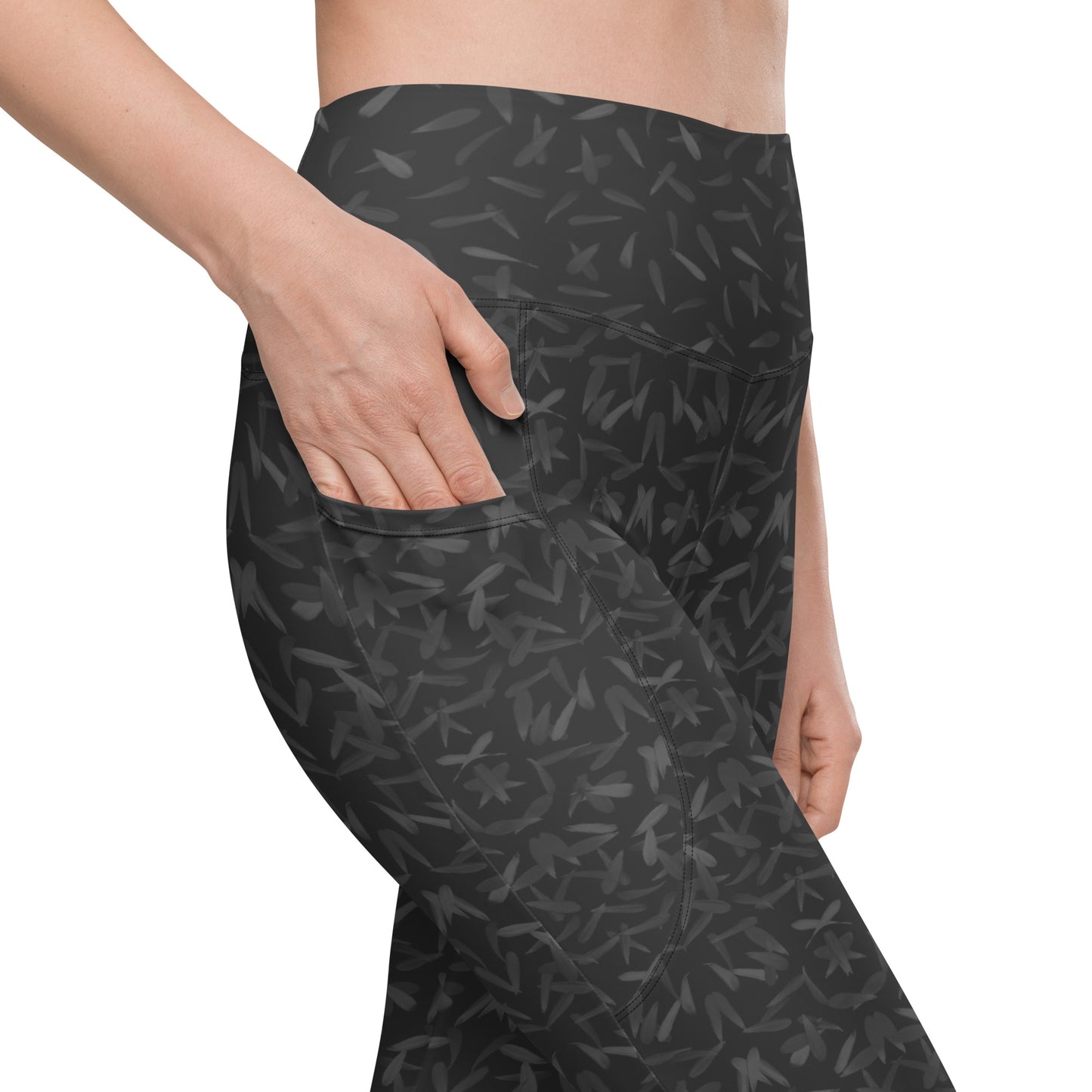 Recycled Petal Power Leggings in Amboy Black