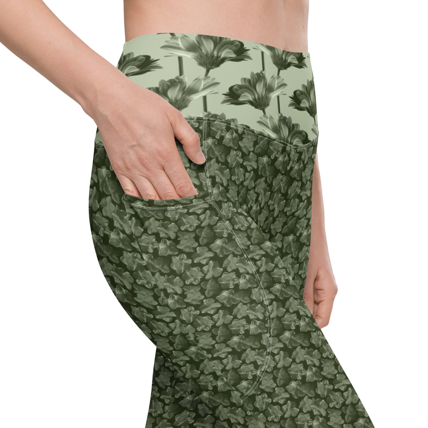 Recycled Flourish and Flow Leggings in Anacapa Green