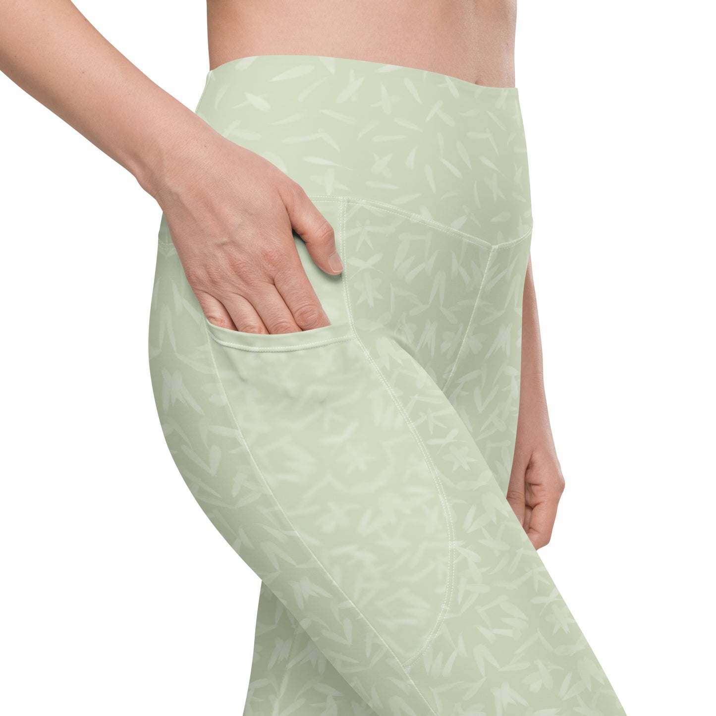 Recycled Petal Power Leggings in Anacapa Green