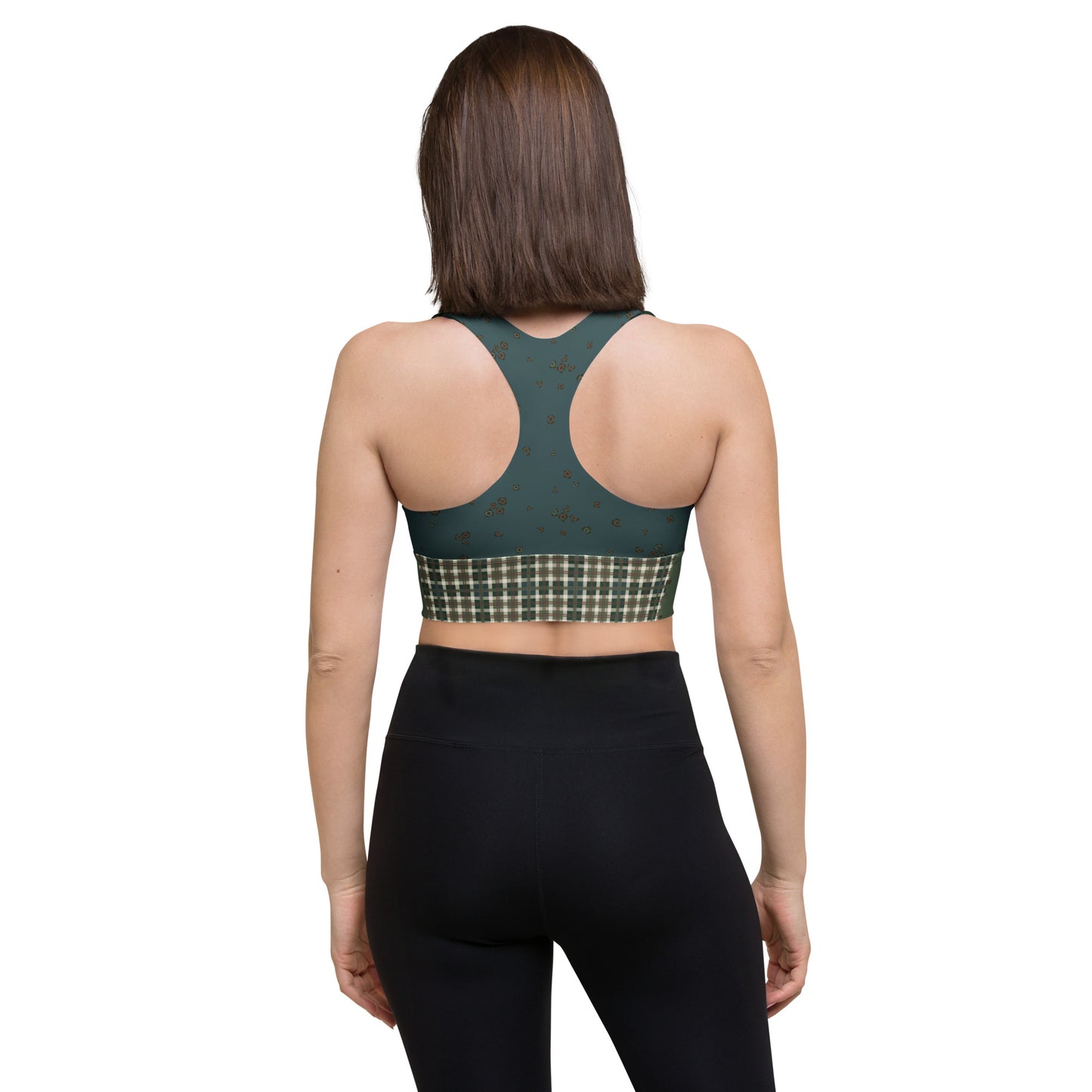 Recycled Clover Sports Bra - Jade