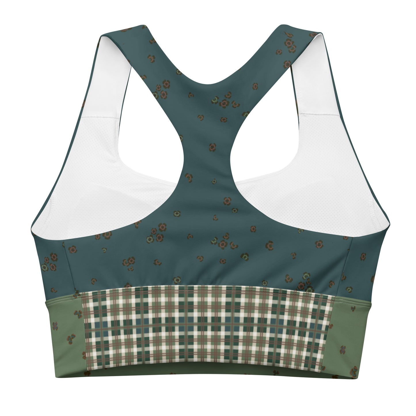 Recycled Clover Sports Bra - Jade