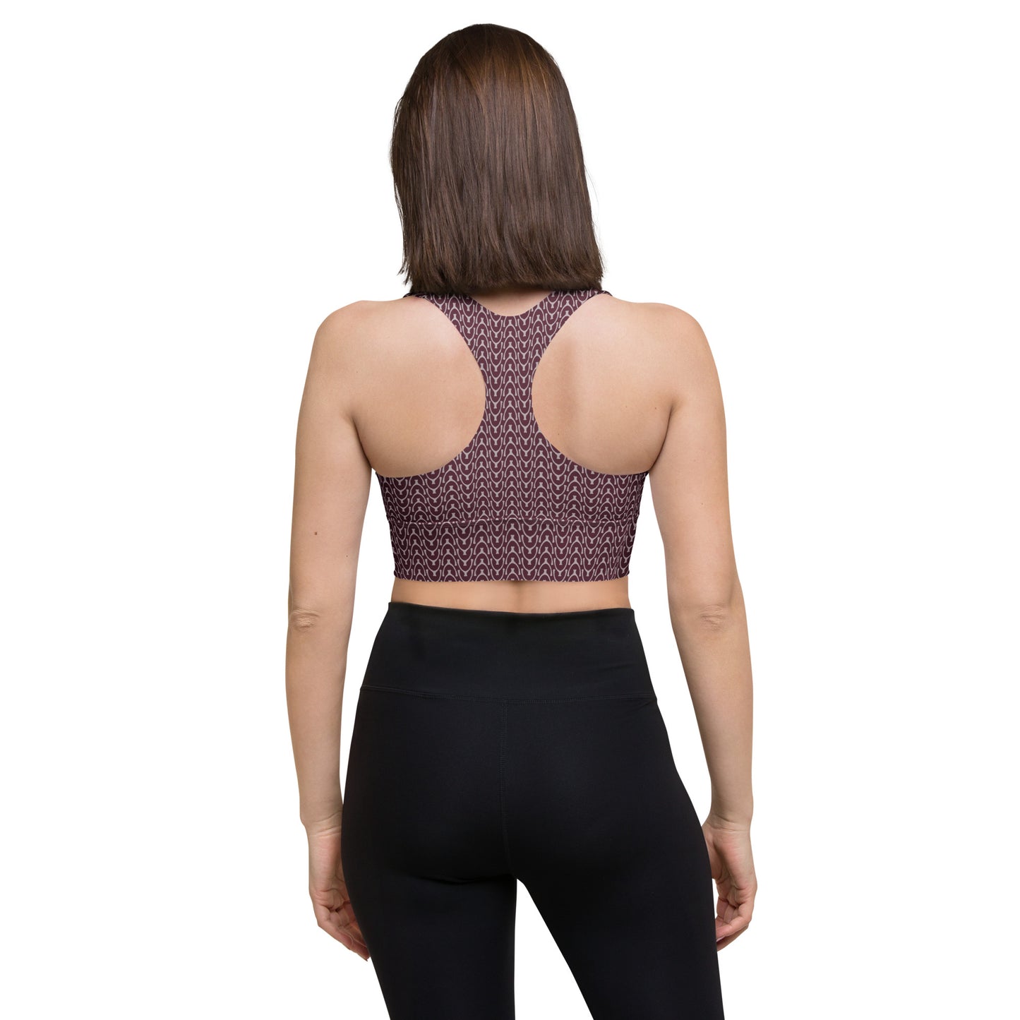 Recycled Wishbone Sports Bra - Ruby