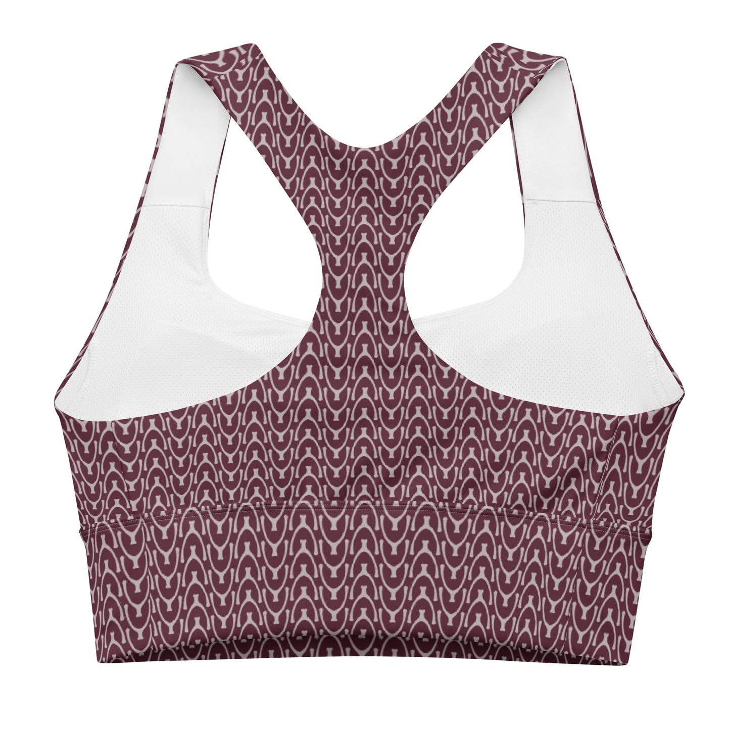 Recycled Wishbone Sports Bra - Ruby