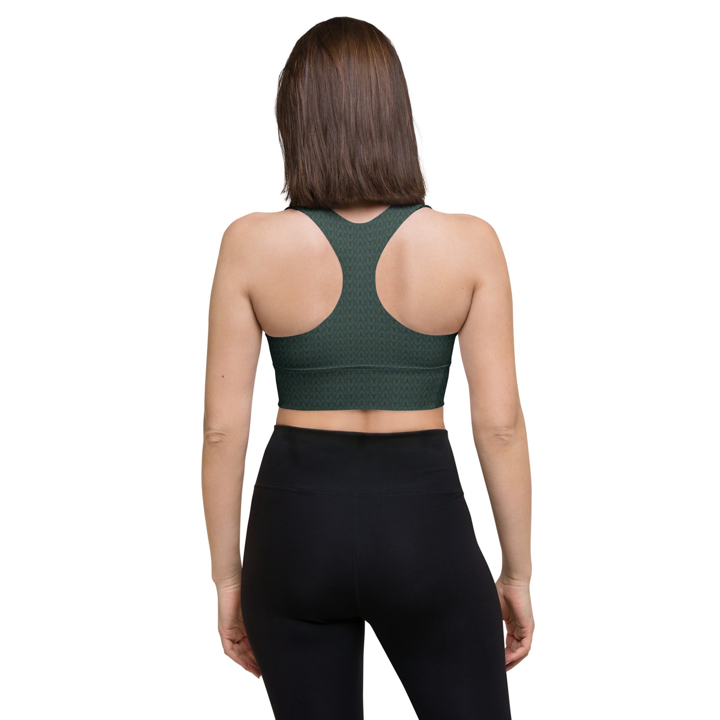 Recycled Wishbone Sports Bra - Jade