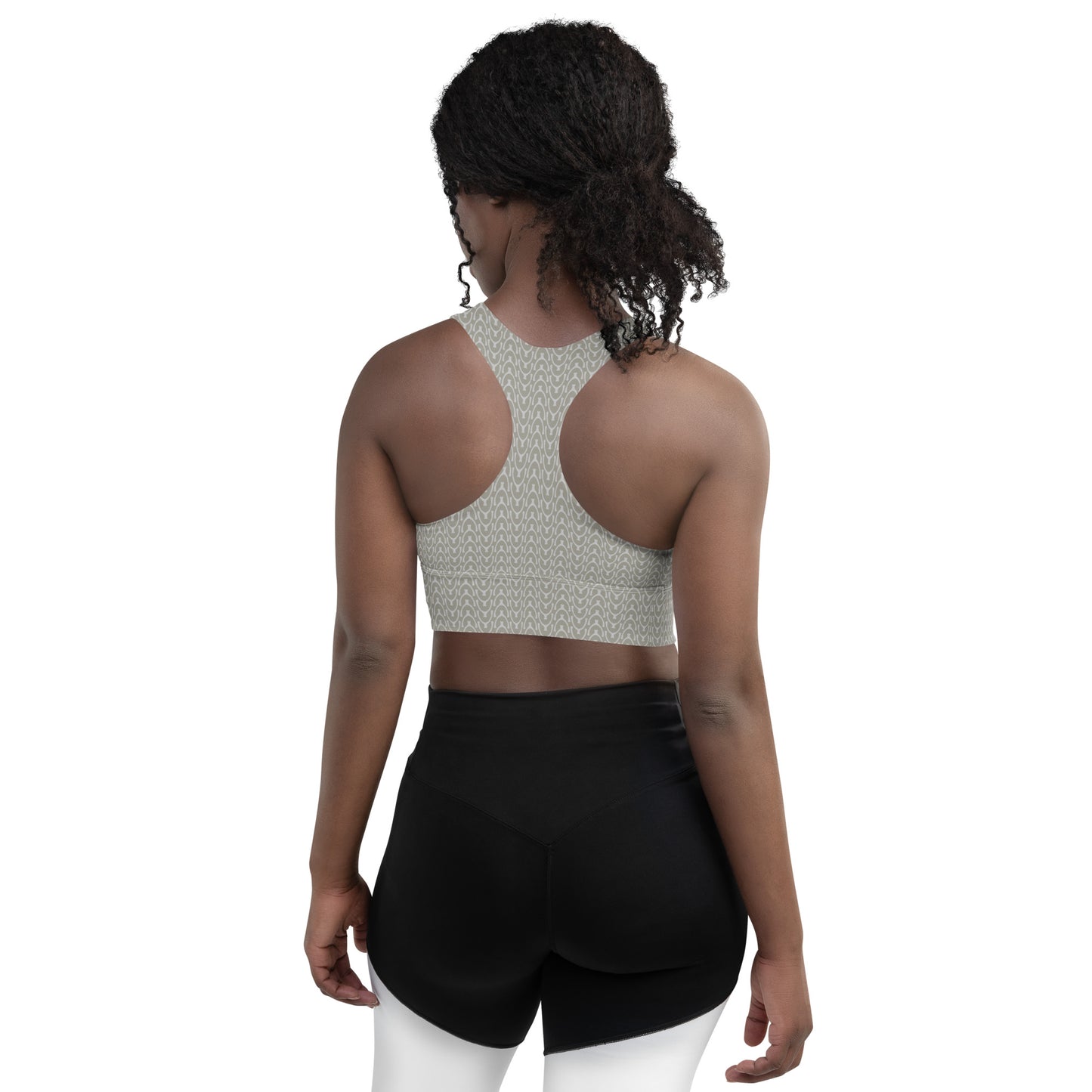 Recycled Wishbone Sports Bra - Quartz