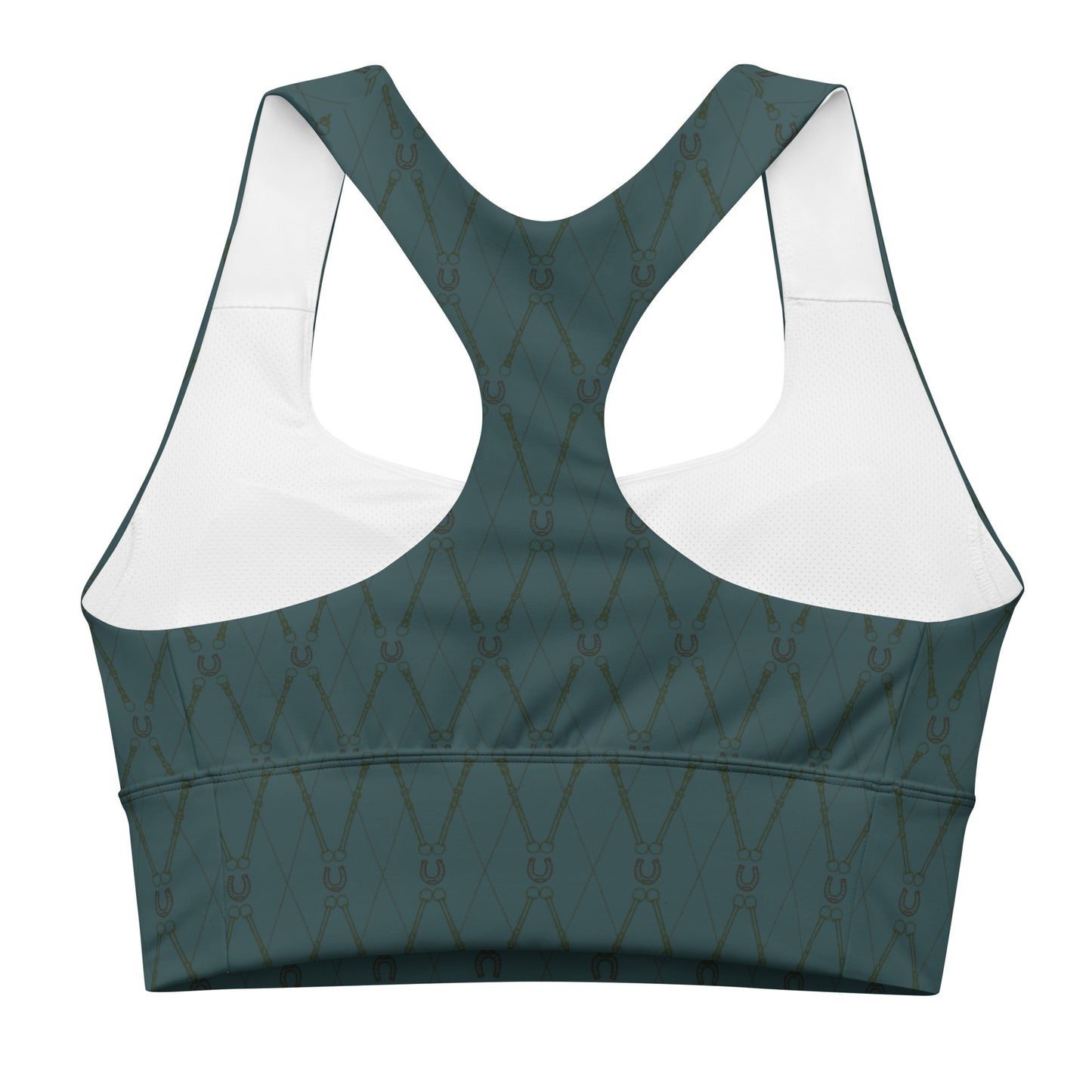 Recycled Horseshoe Sports Bra - Jade