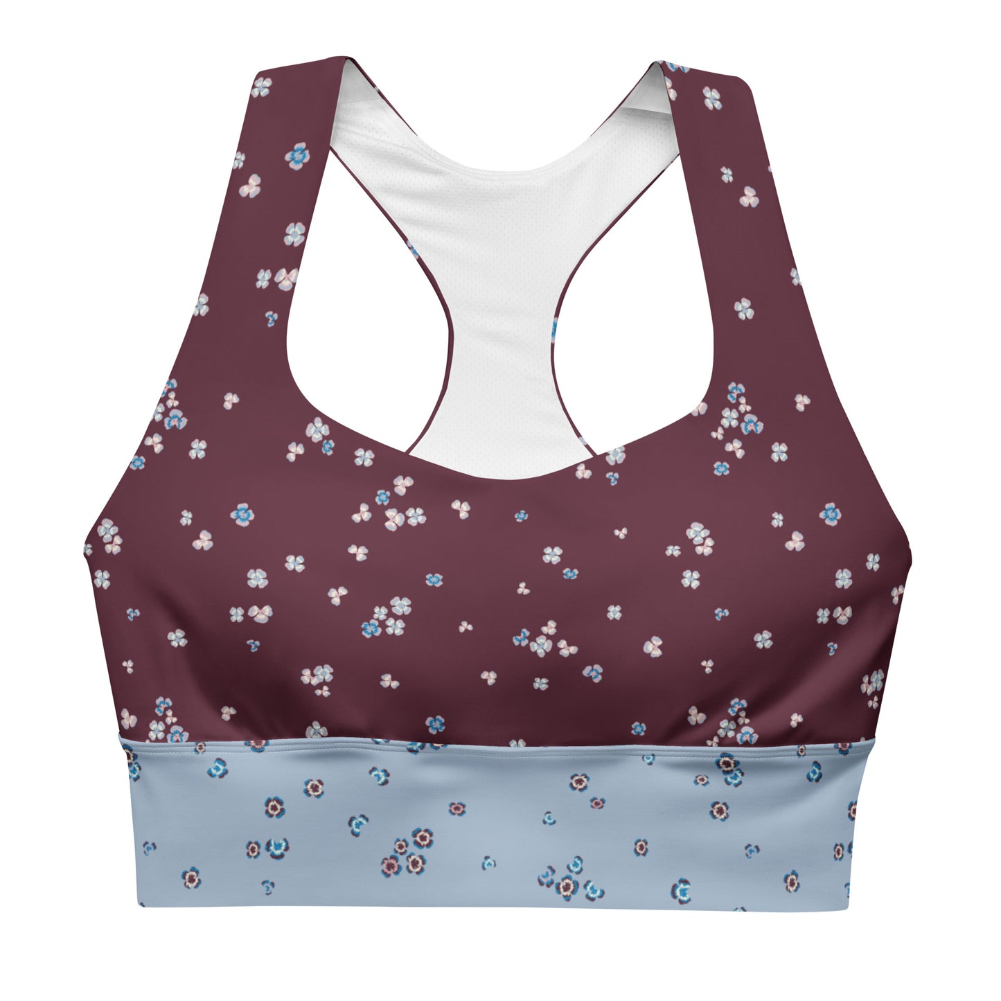 Recycled Clover Sports Bra - Ruby