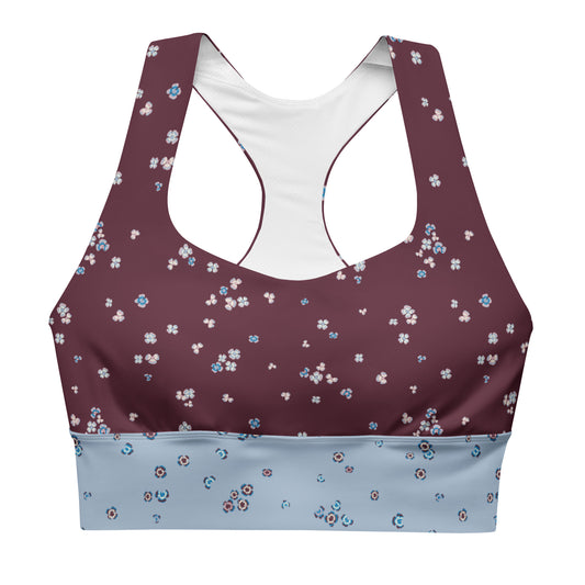 Recycled Clover Sports Bra - Ruby