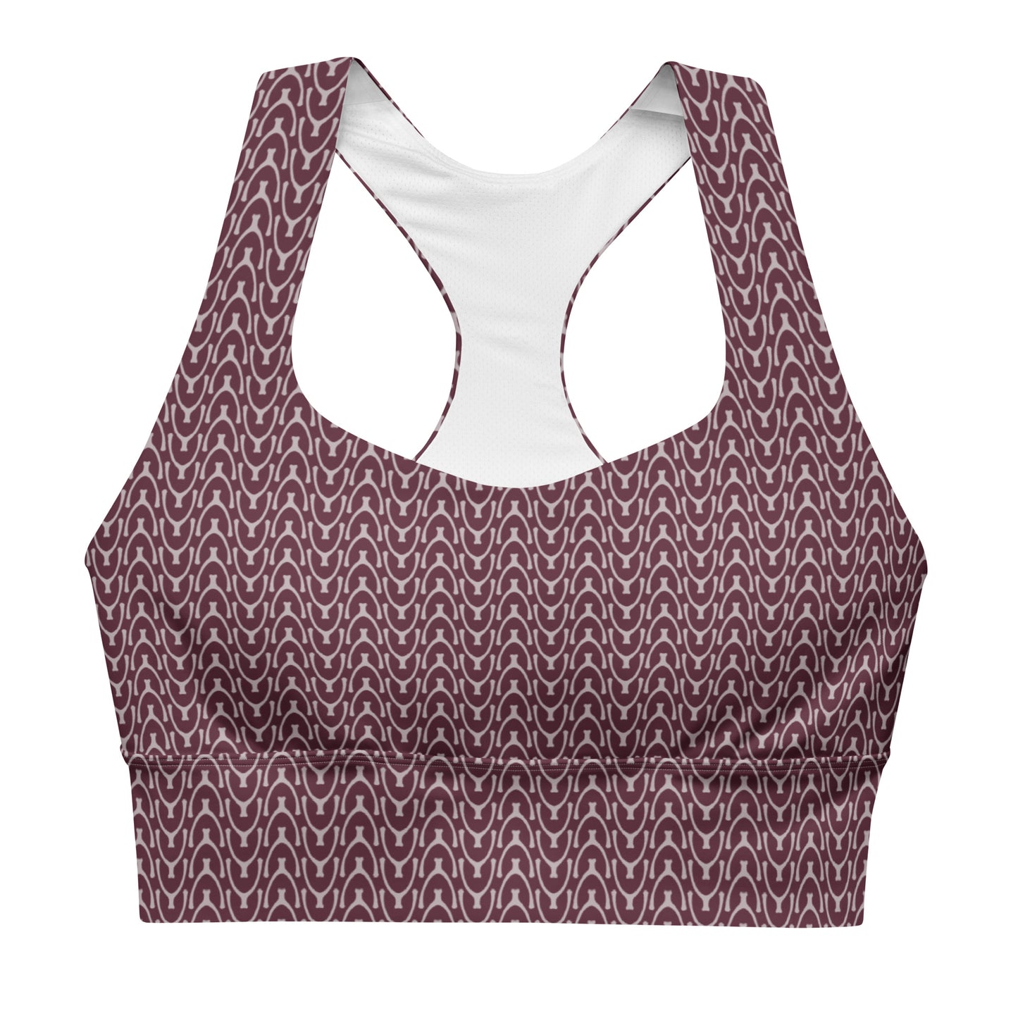 Recycled Wishbone Sports Bra - Ruby