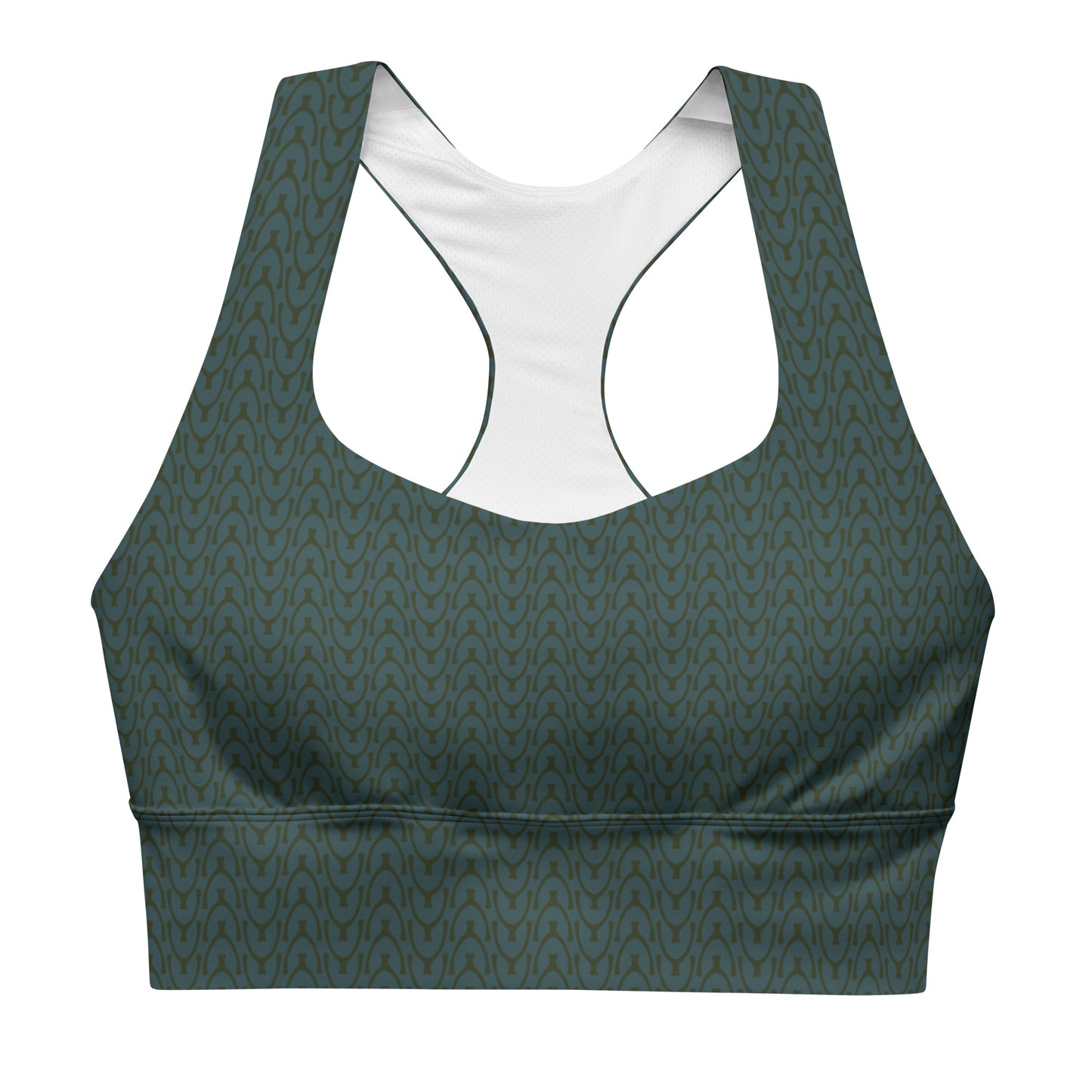 Recycled Wishbone Sports Bra - Jade