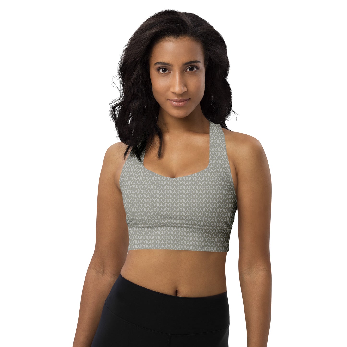 Recycled Wishbone Sports Bra - Quartz