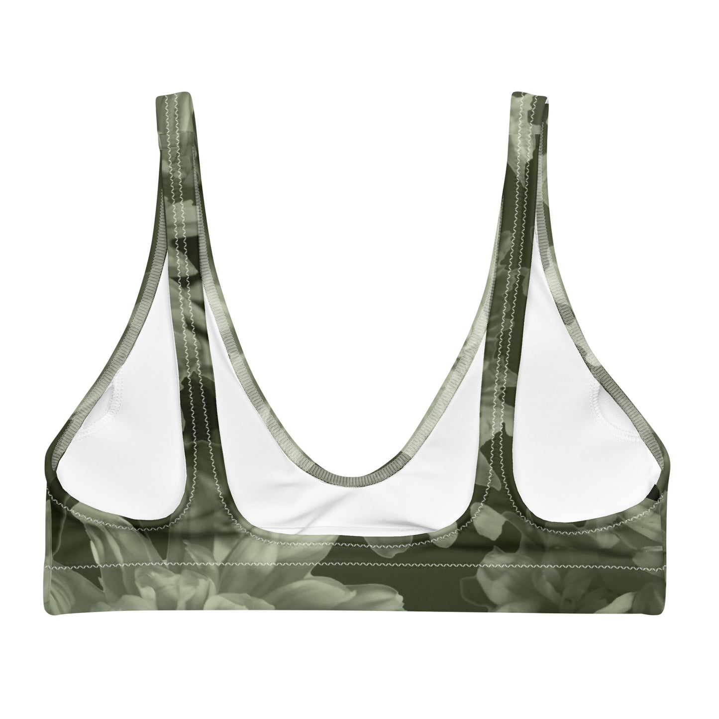 Recycled Gillyflower Bikini Top in Anacapa Green