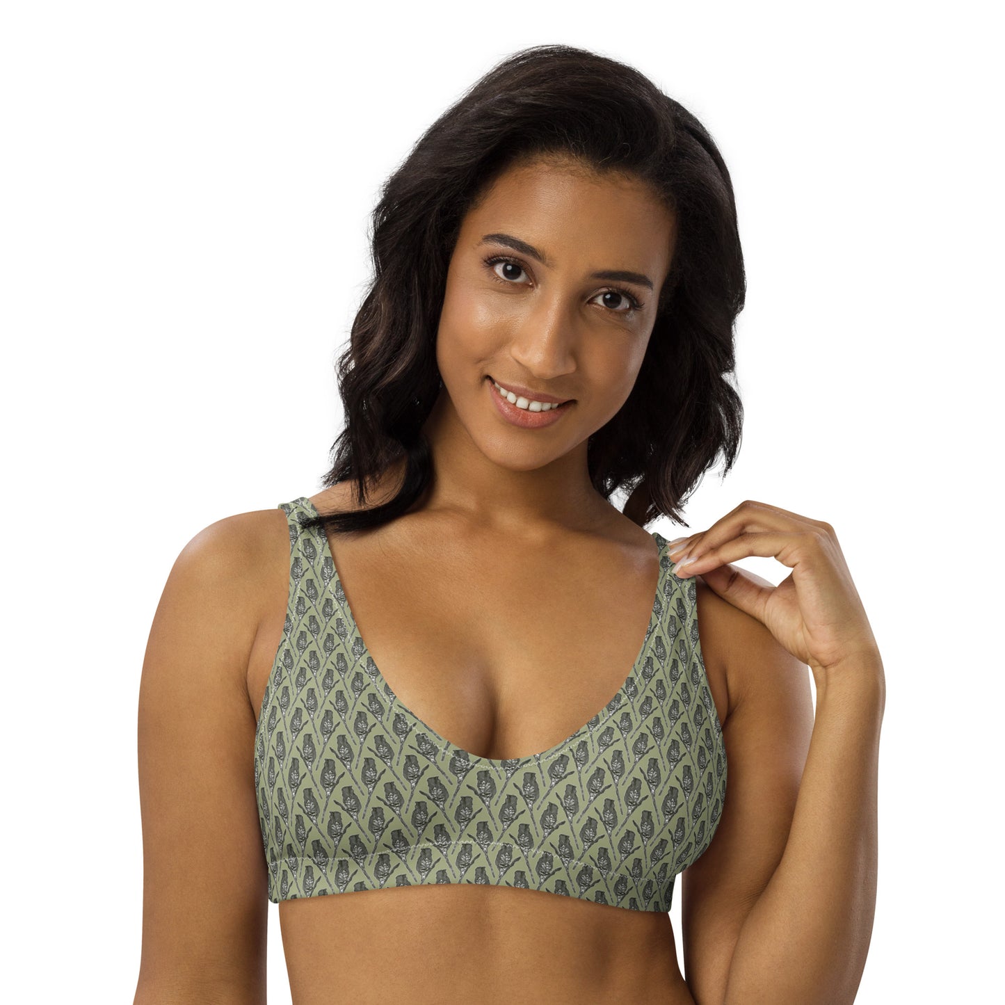 Recycled Sugarbush Bikini Top - Olive