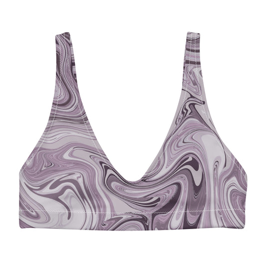 Maggiore Marble Recycled Bikini Top - Lilac