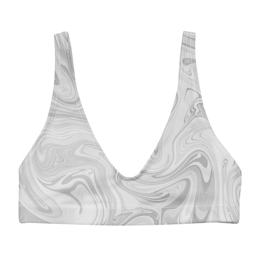 Maggiore Marble Recycled Bikini Top - Ivory