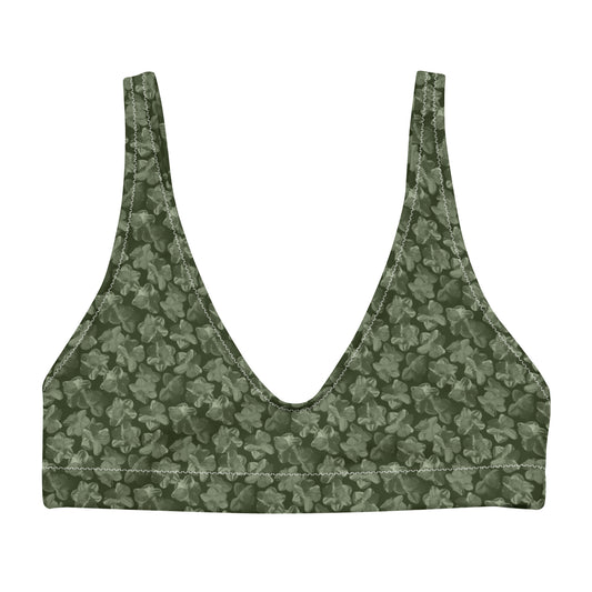 Recycled Flourish and Flow Bikini Top in Anacapa Green