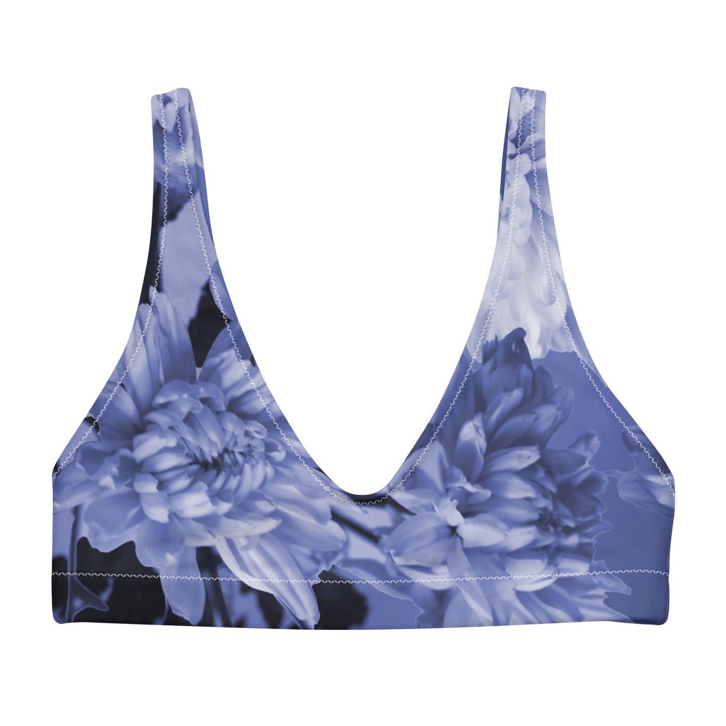 Recycled Gillyflower Bikini Top in Malibu Blue