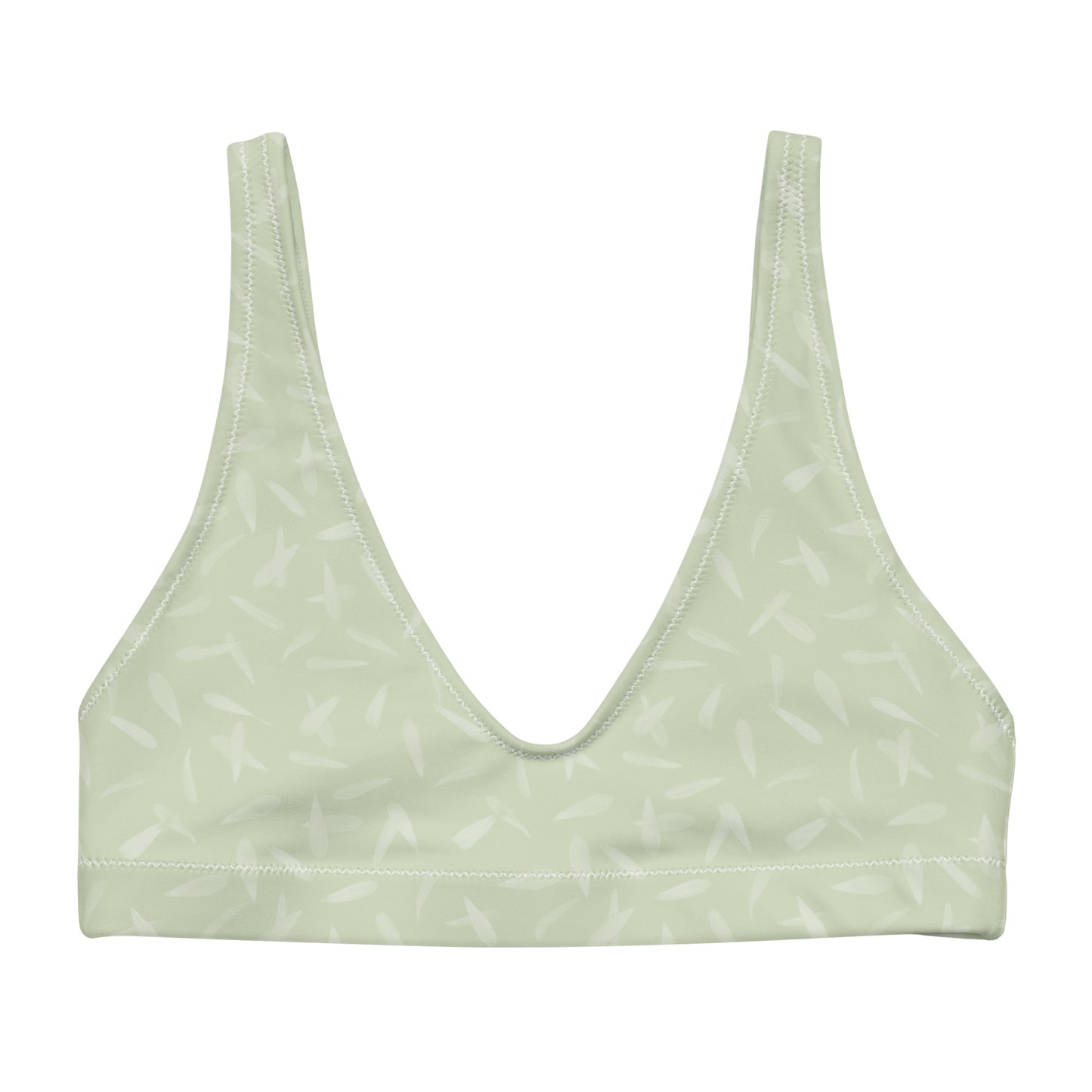 Recycled Petal Power Bikini Top in Anacapa Green